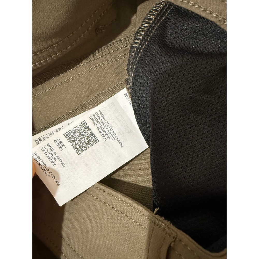Prana Halle Straight Women's Hiking Pants 4 Nylon Low Rise Standard Short ZZ19 - Picture 4 of 6
